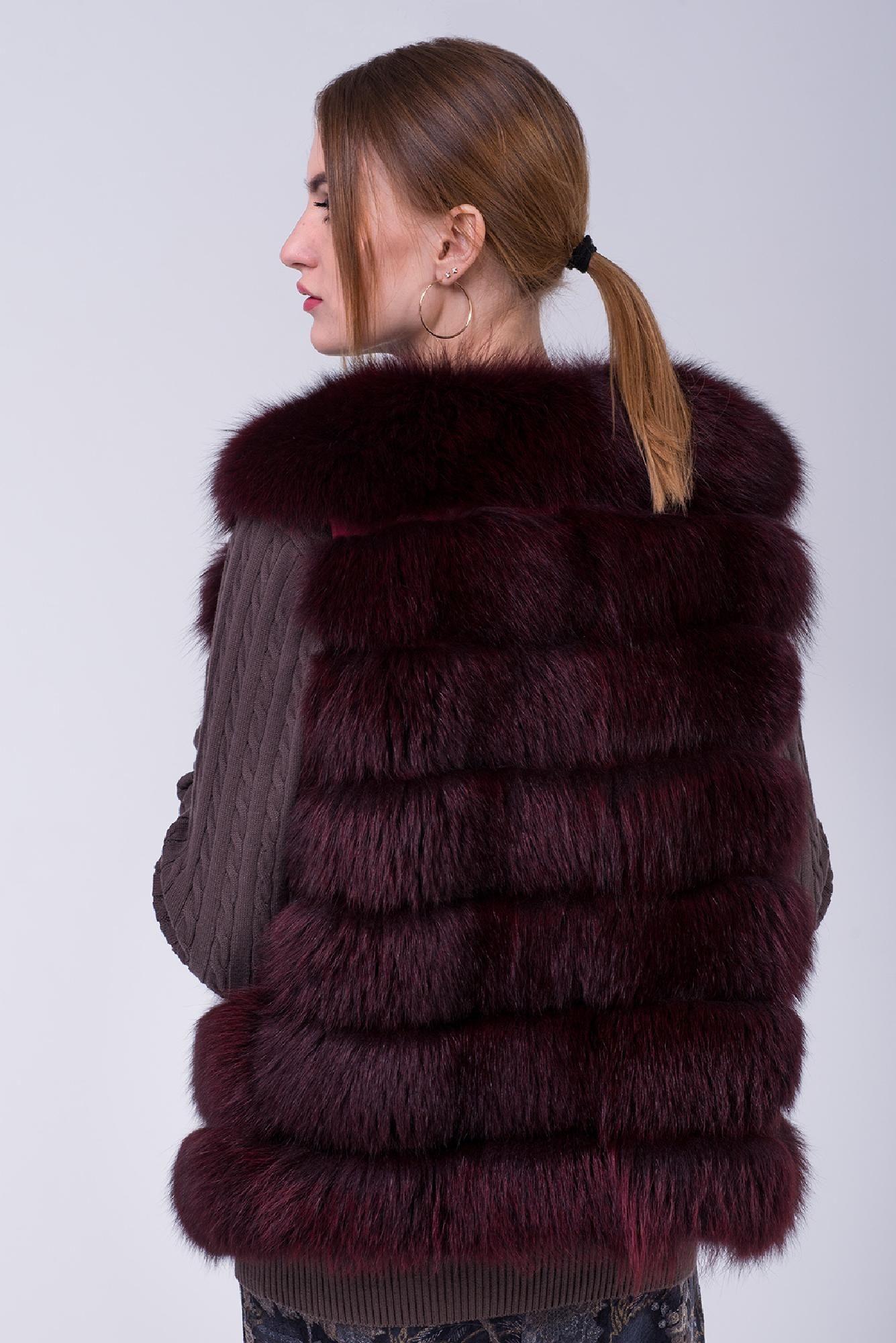 Жилет из меха песца фото