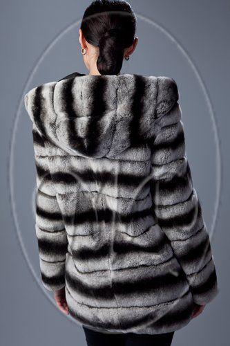 Куртка из шиншиллового кролика фото