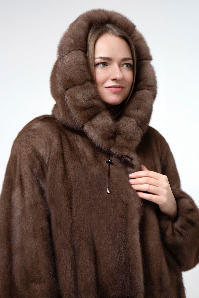 Шуба из норки фото