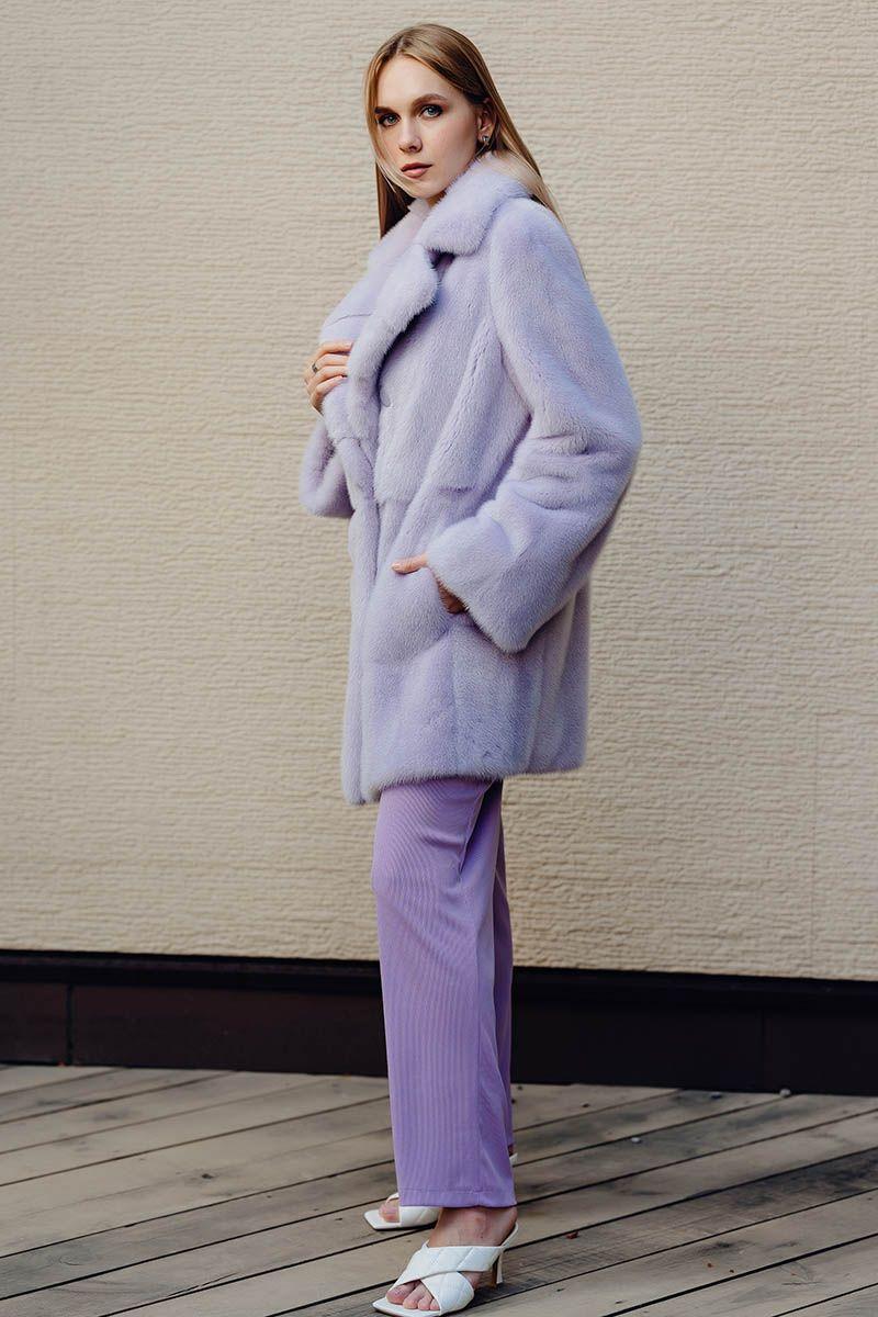 Шуба из норки фото