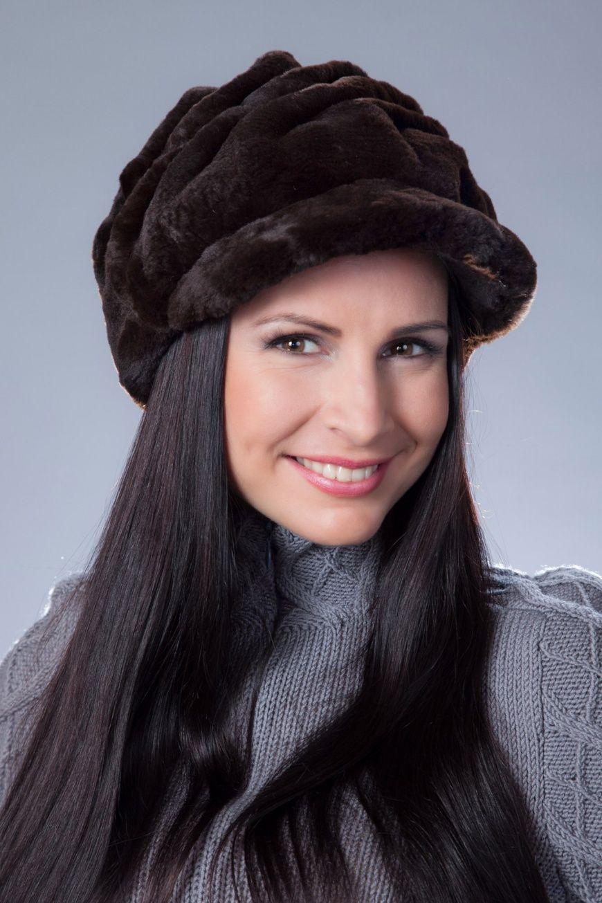 Головной убор из меха кролика фото