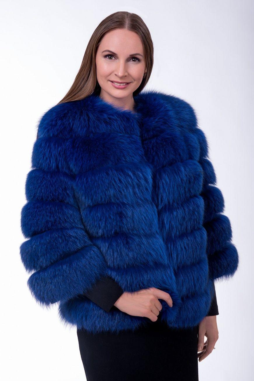 Жакет из песца фото