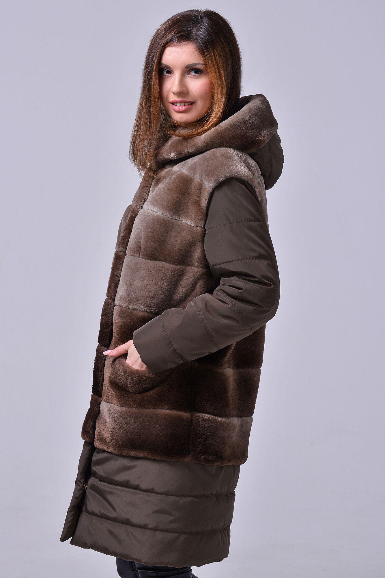 Пальто трансформер из бобра фото