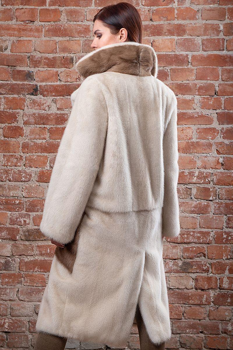 Шуба из норки фото