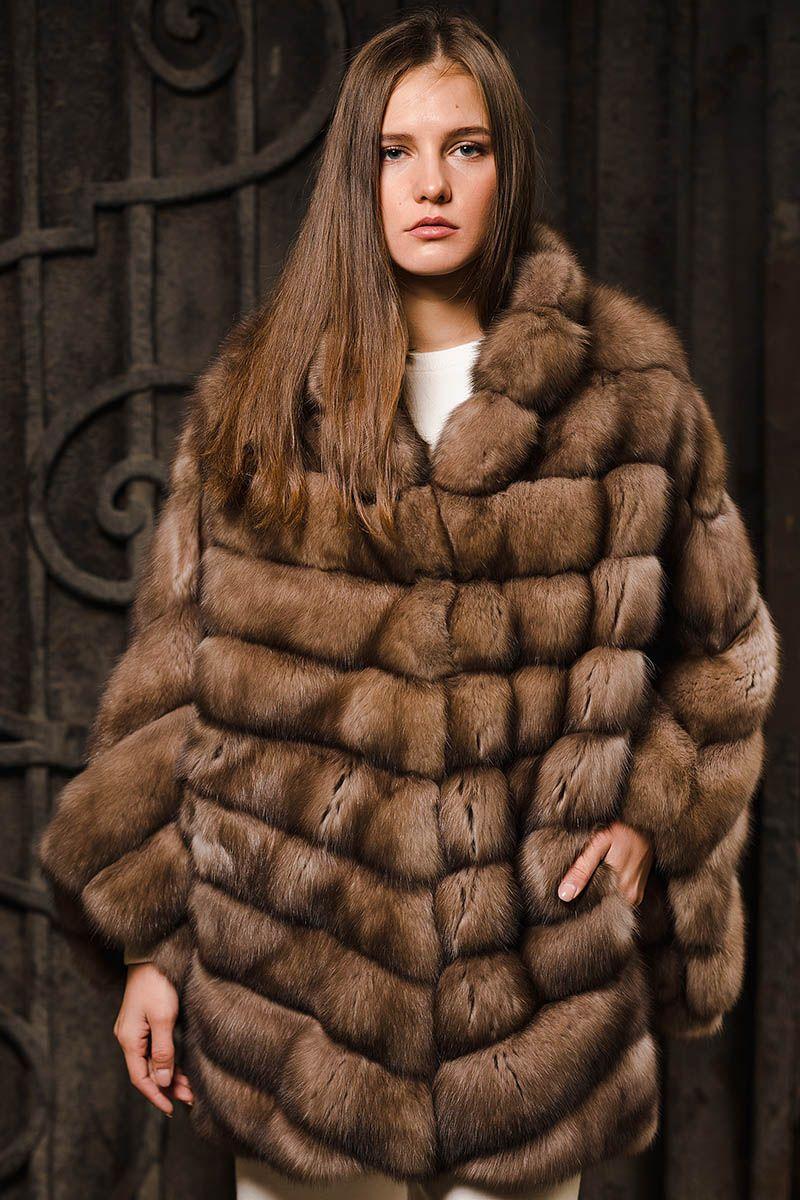 Шуба из баргузинского соболя фото