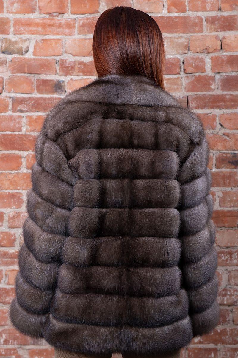 Куртка из меха баргузинского  соболя фото