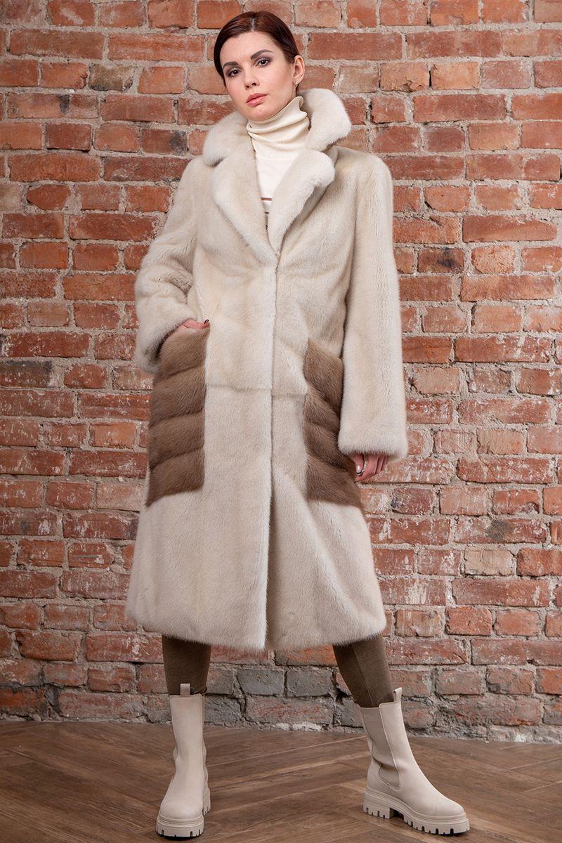 Шуба из норки фото