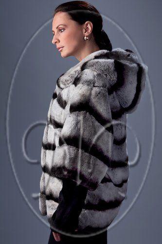 Куртка из шиншиллового кролика фото