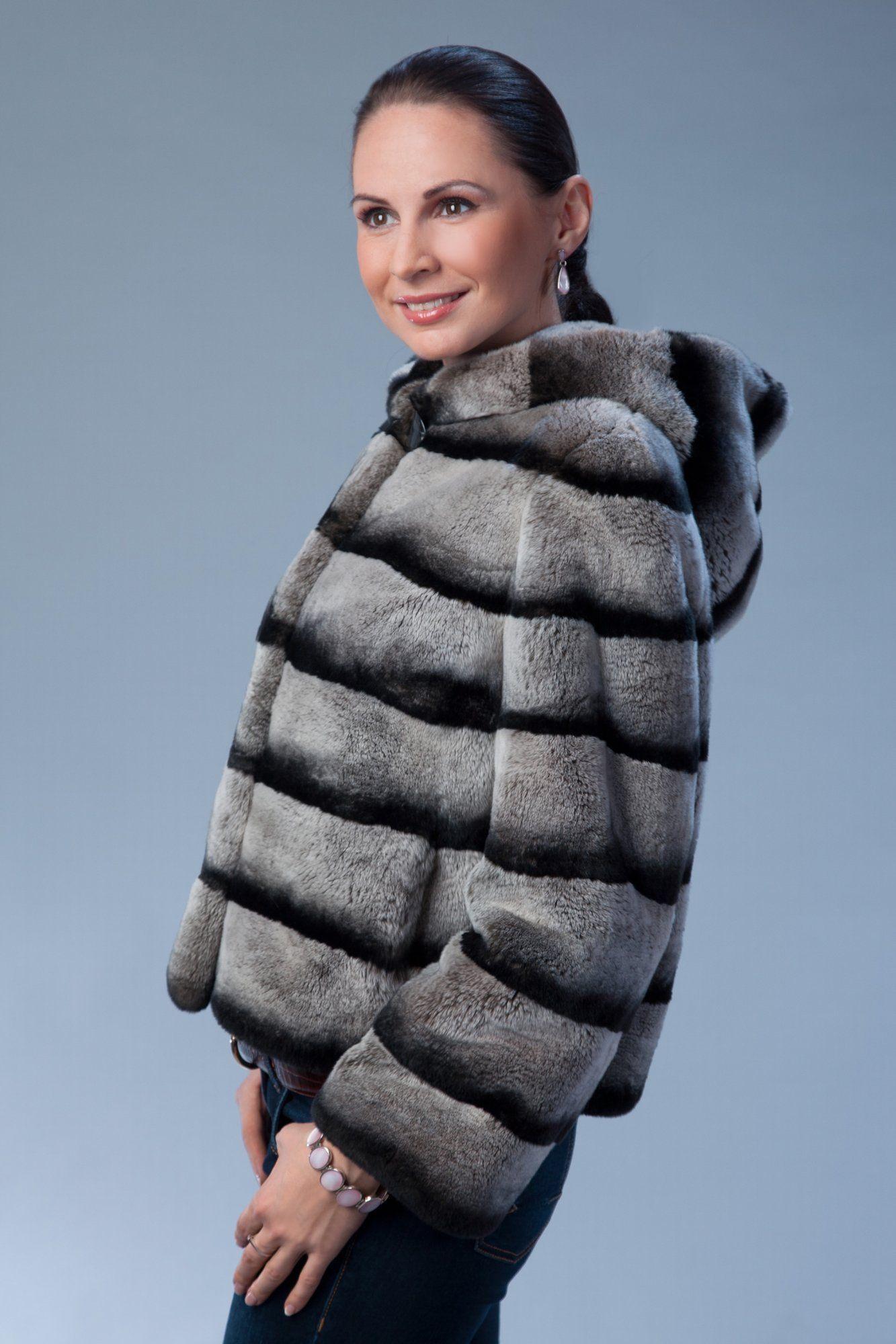 Куртка женская из меха  кролика фото