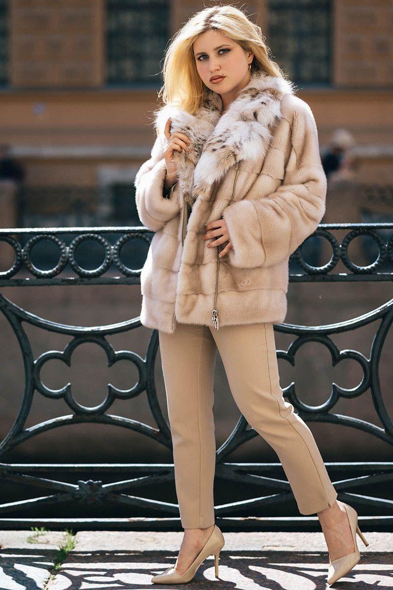 Норковая косуха с рысью фото