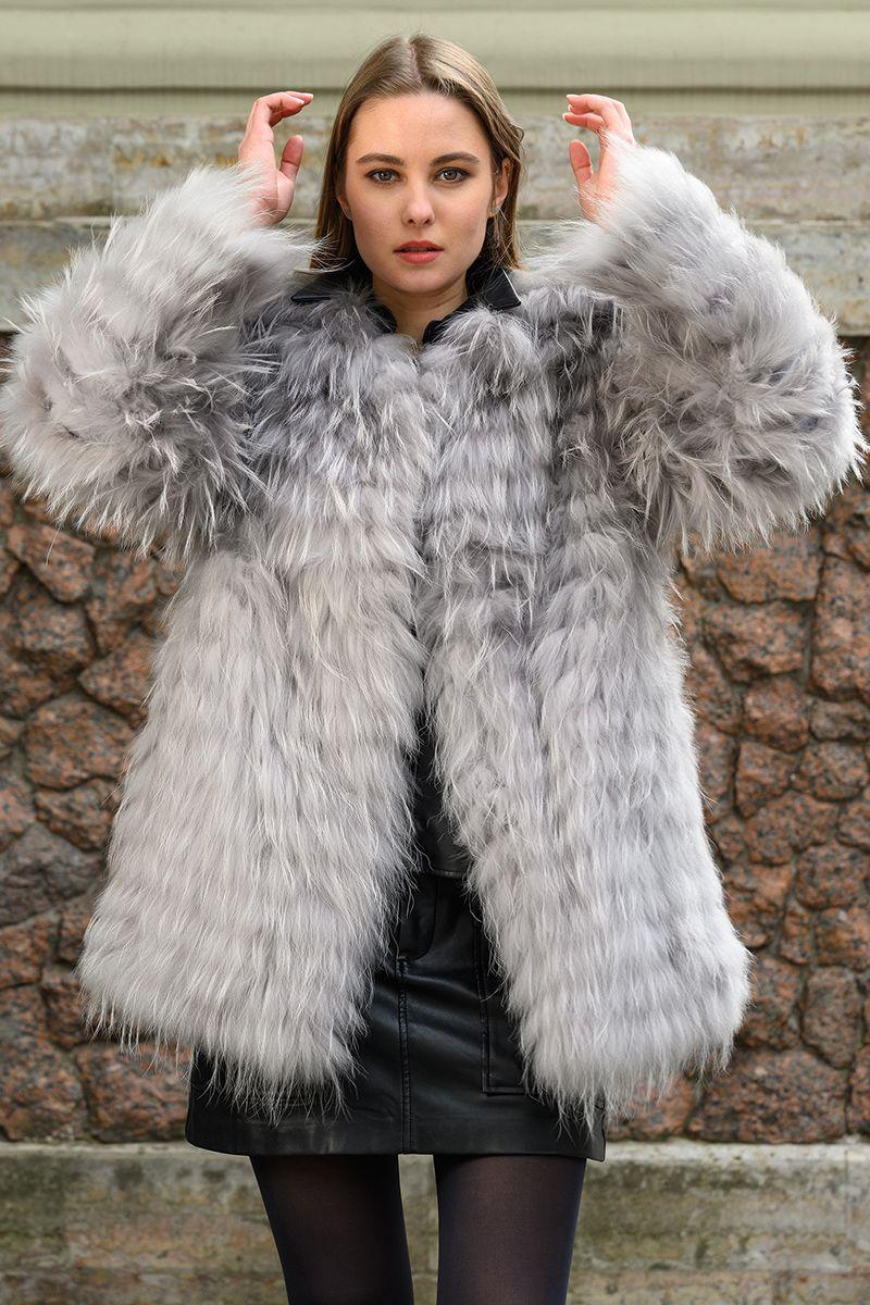 Шуба из лисы фото