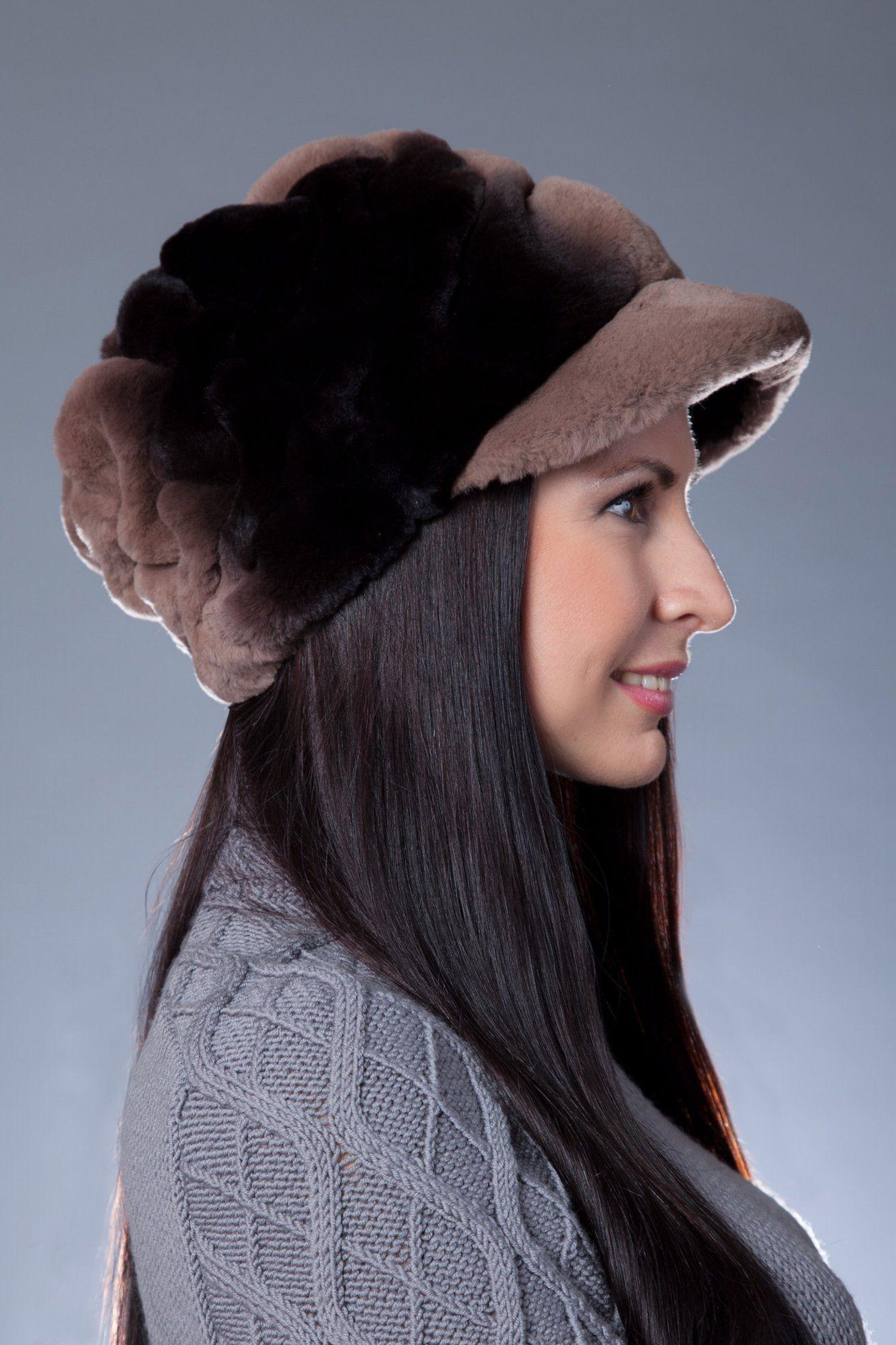 Головной убор из меха кролика фото