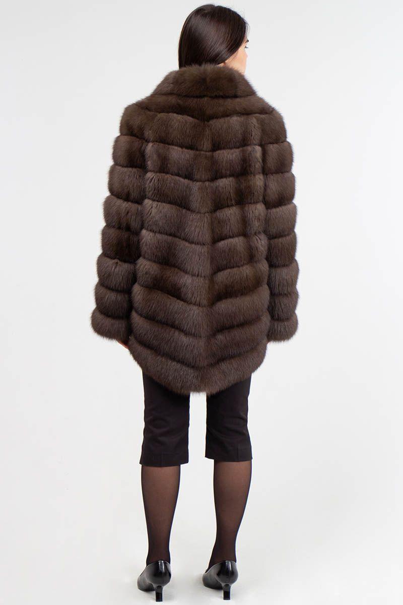 Шуба из куницы фото