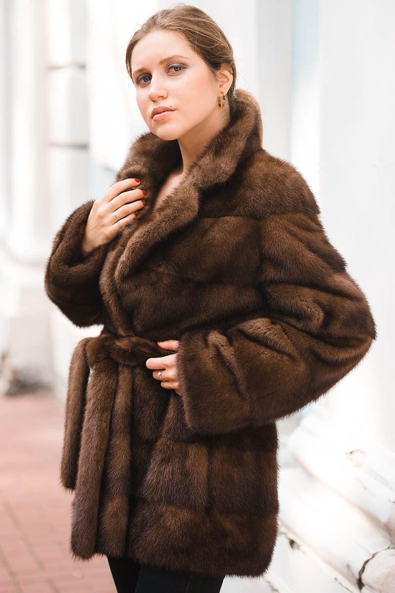 Куртка женская из меха норки фото