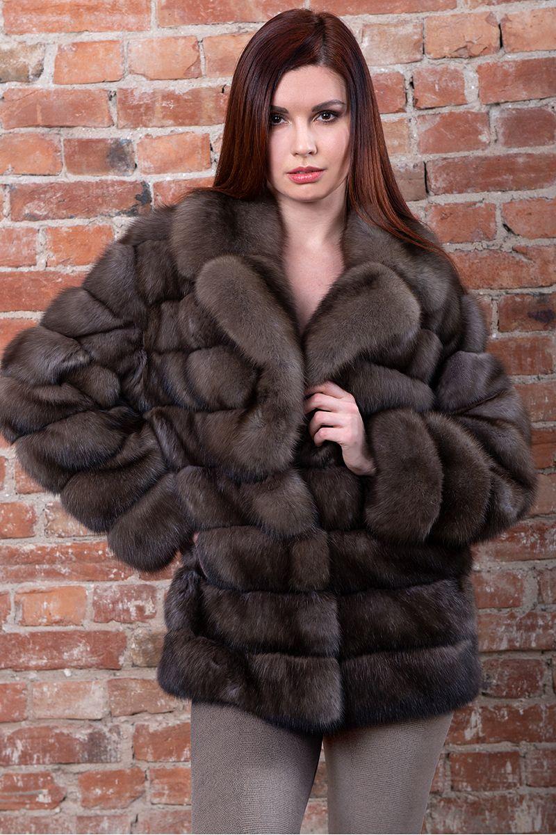 Куртка из меха баргузинского  соболя фото