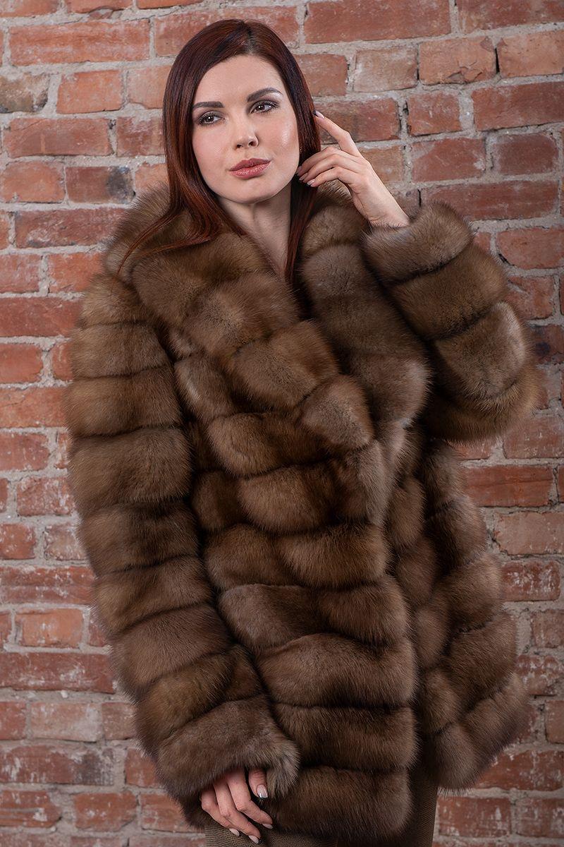 Куртка из куницы фото