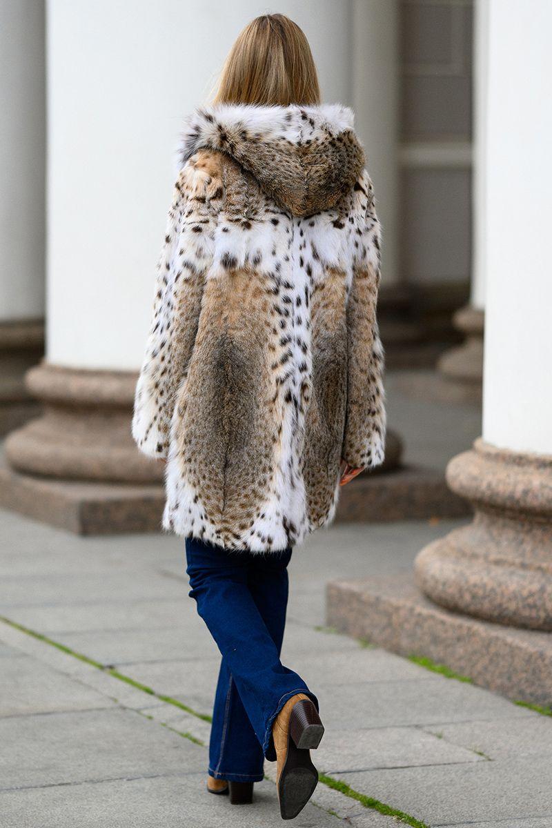 Шуба из рыси фото