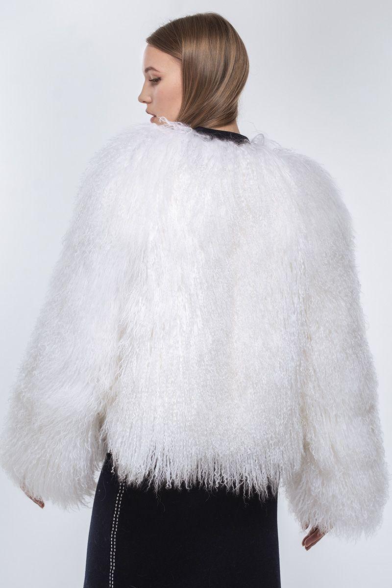 Шуба из ламы фото