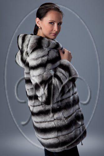 Куртка из шиншиллового кролика фото