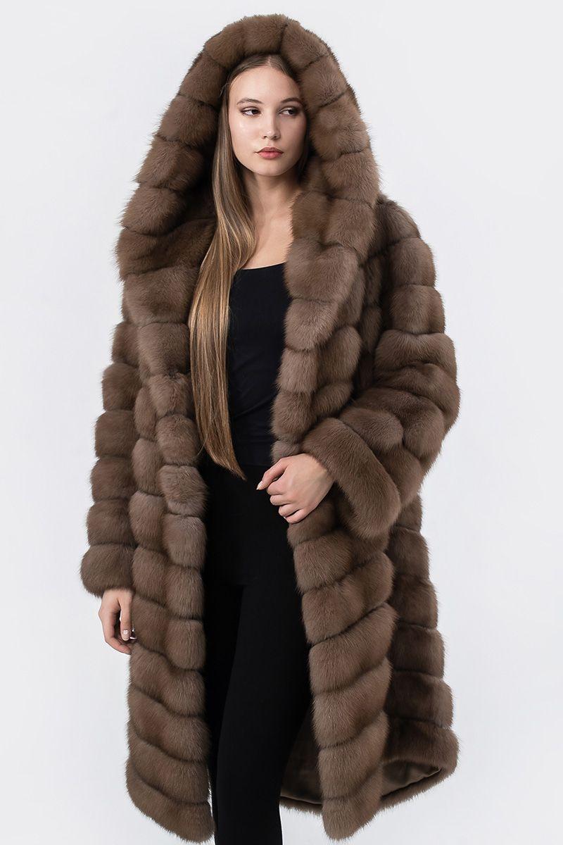 Шуба из куницы фото