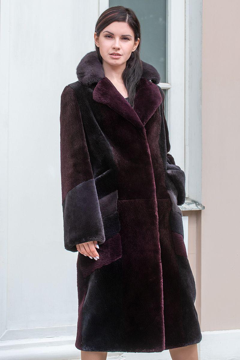 Пальто из меха бобра фото