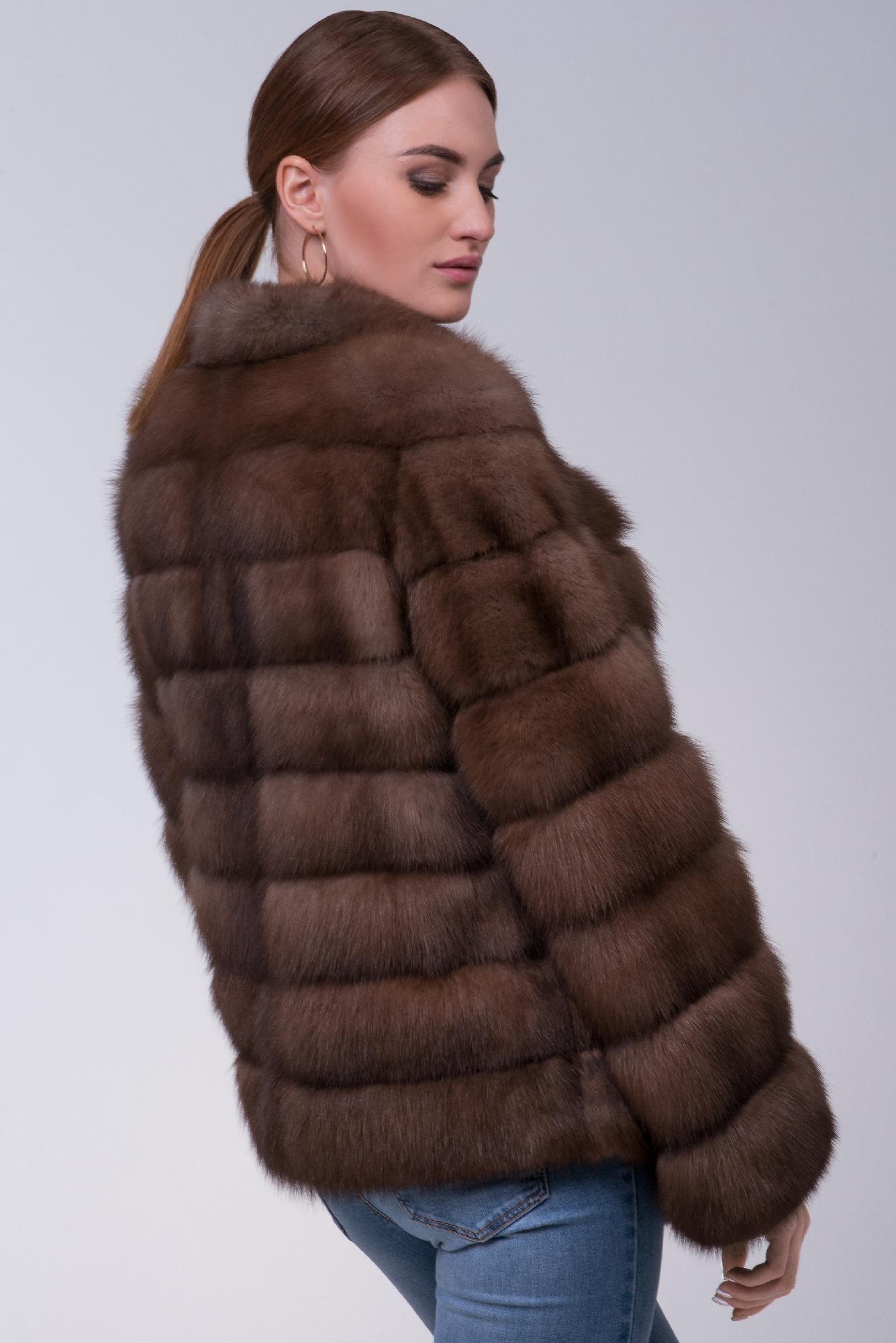 Куртка женская из меха куницы фото