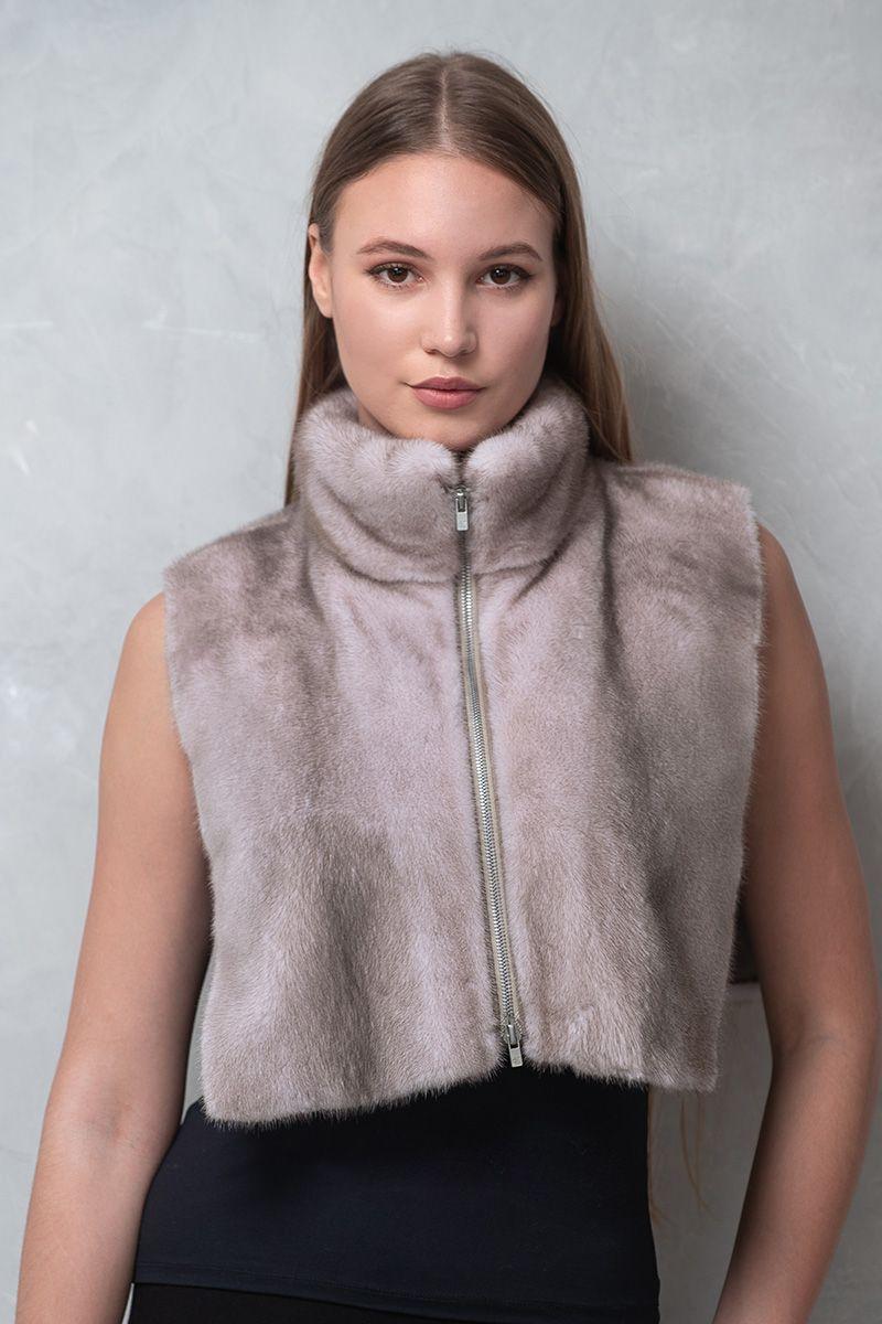 Манишка из норки фото