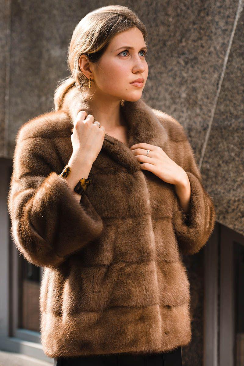 Куртка из меха норки фото