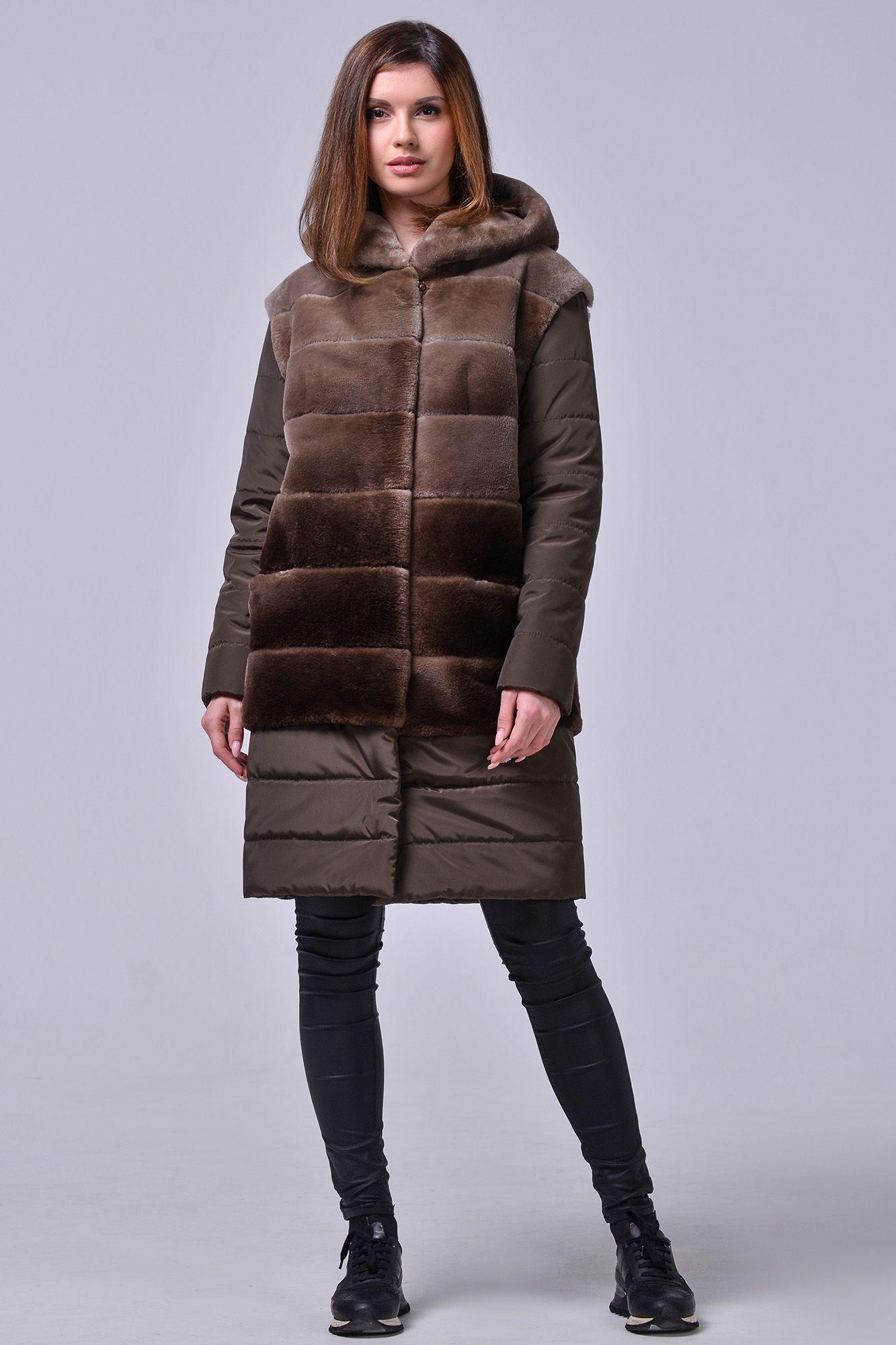 Пальто трансформер из бобра фото