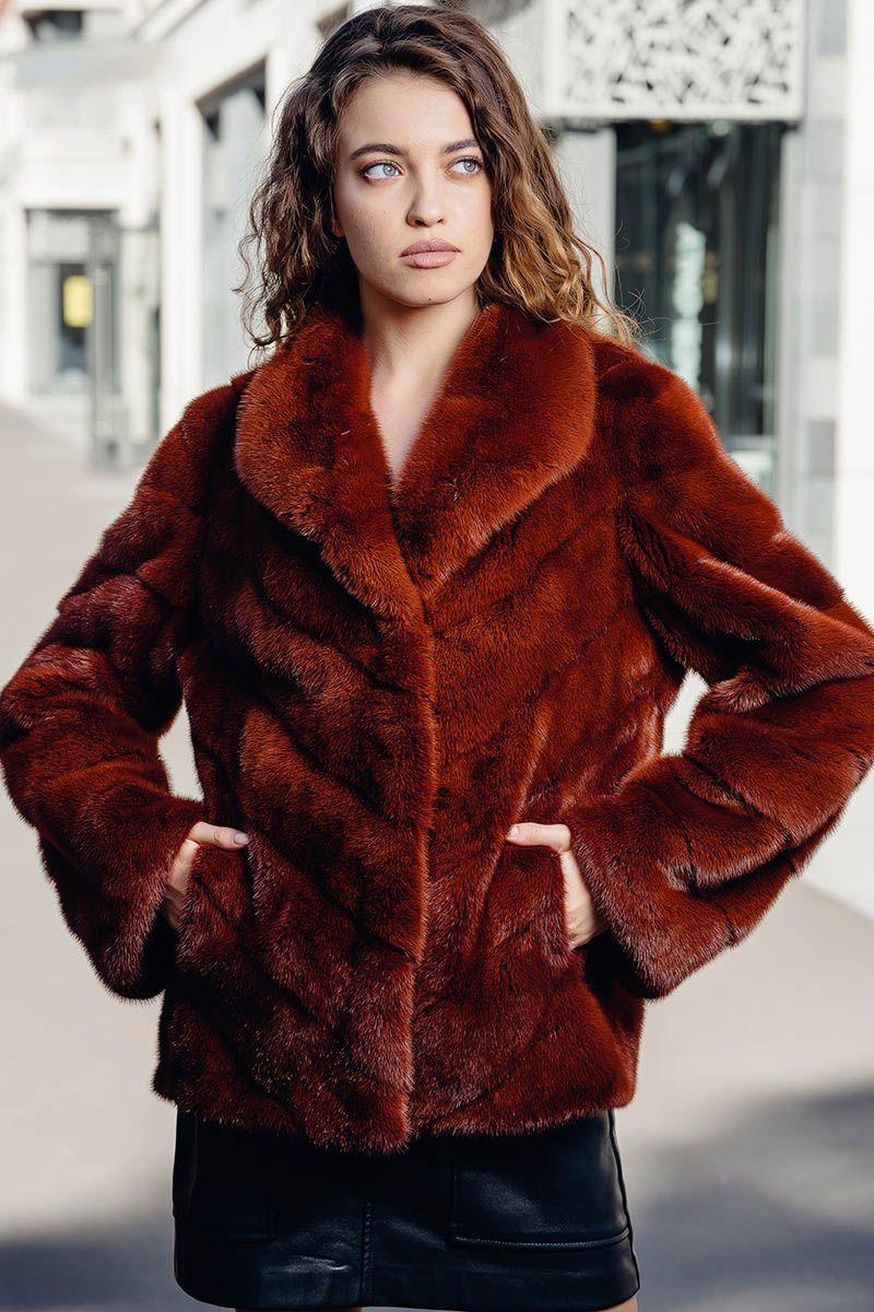 Куртка из меха норки фото