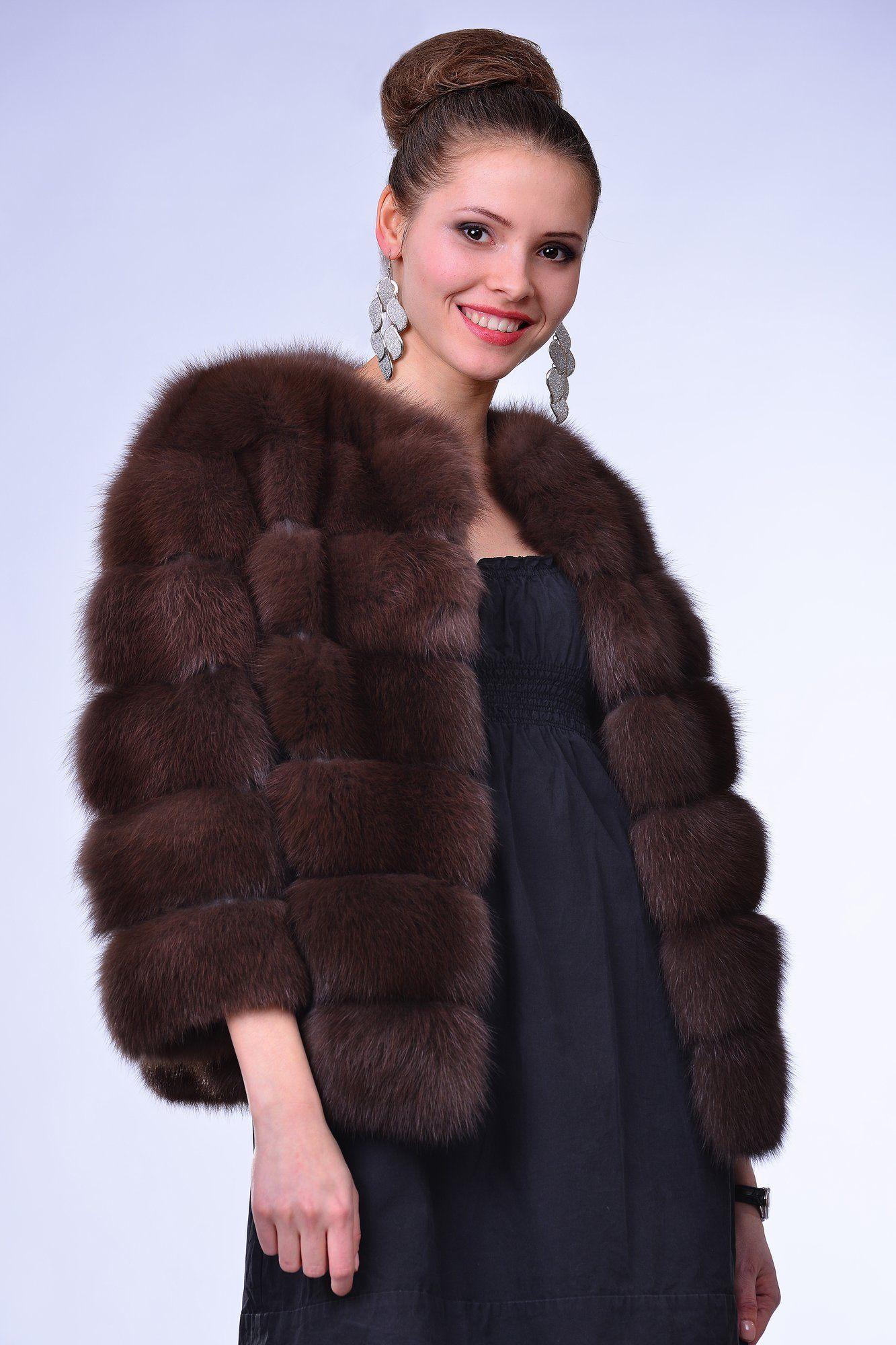 Куртка из куницы фото