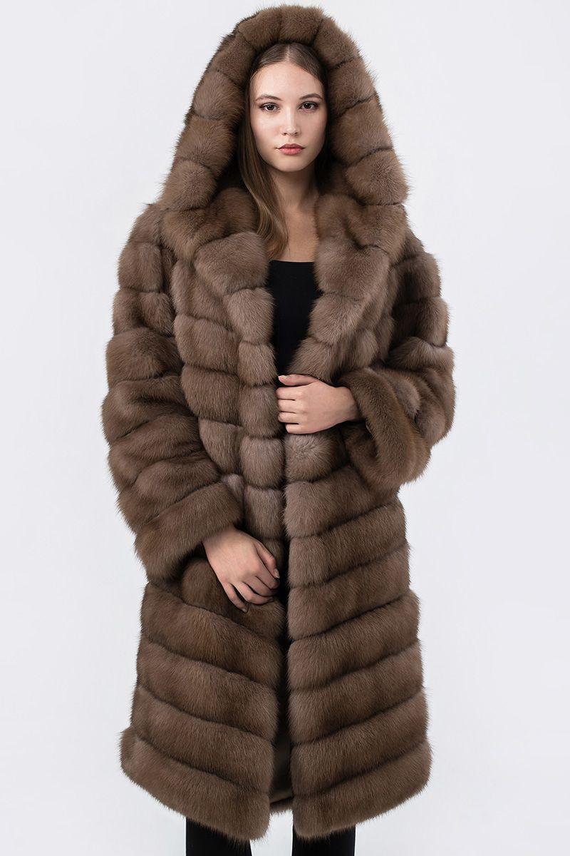 Шуба из куницы фото