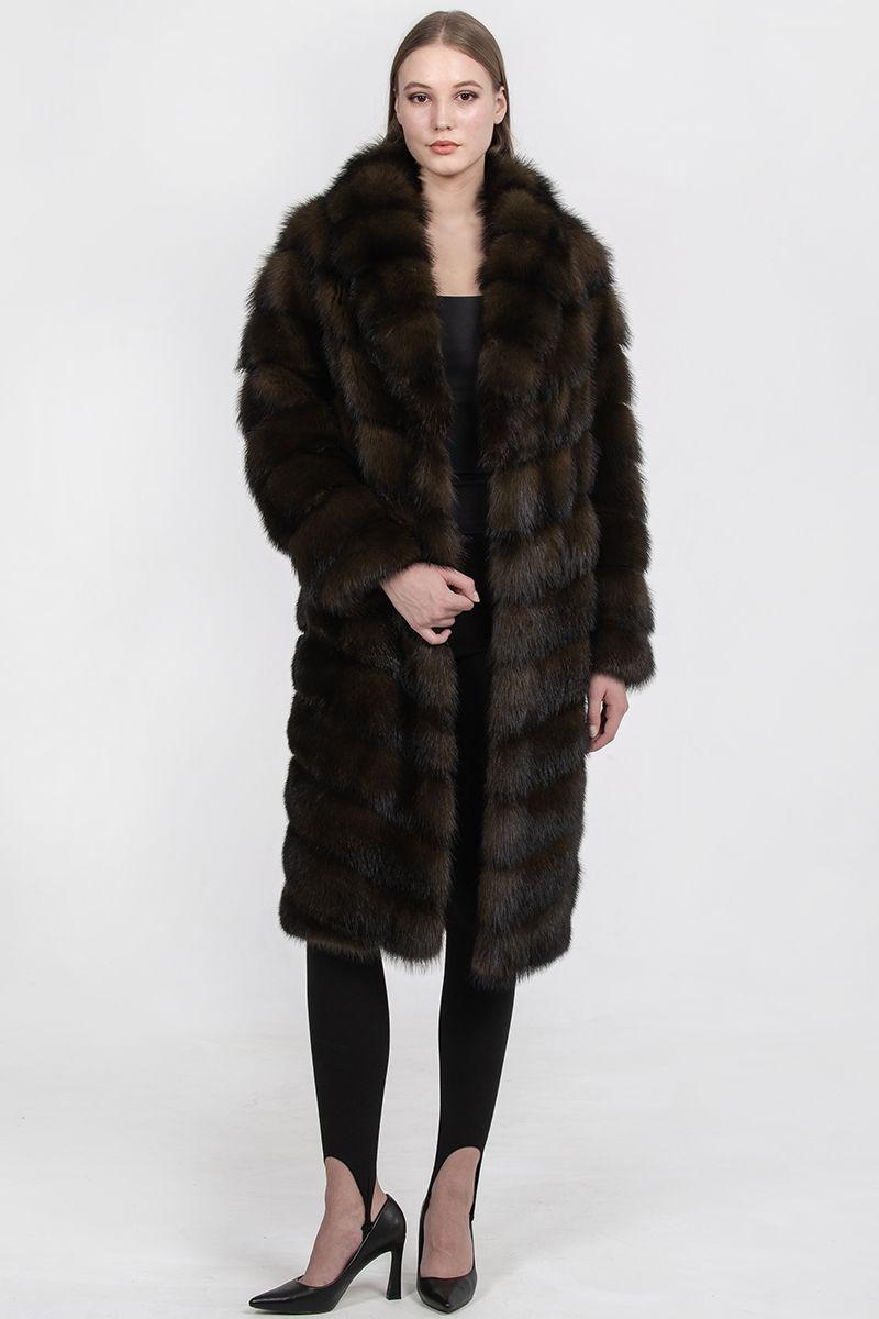 Шуба из хоря фото