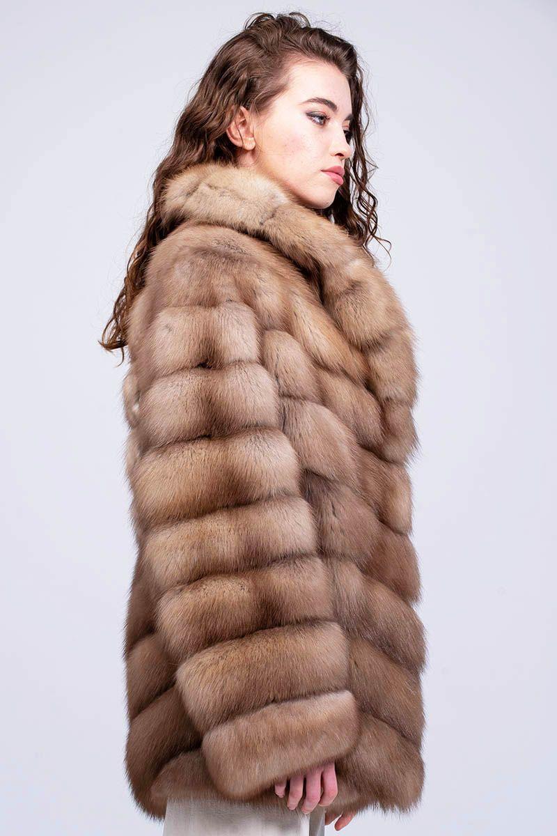 Шуба из куницы фото