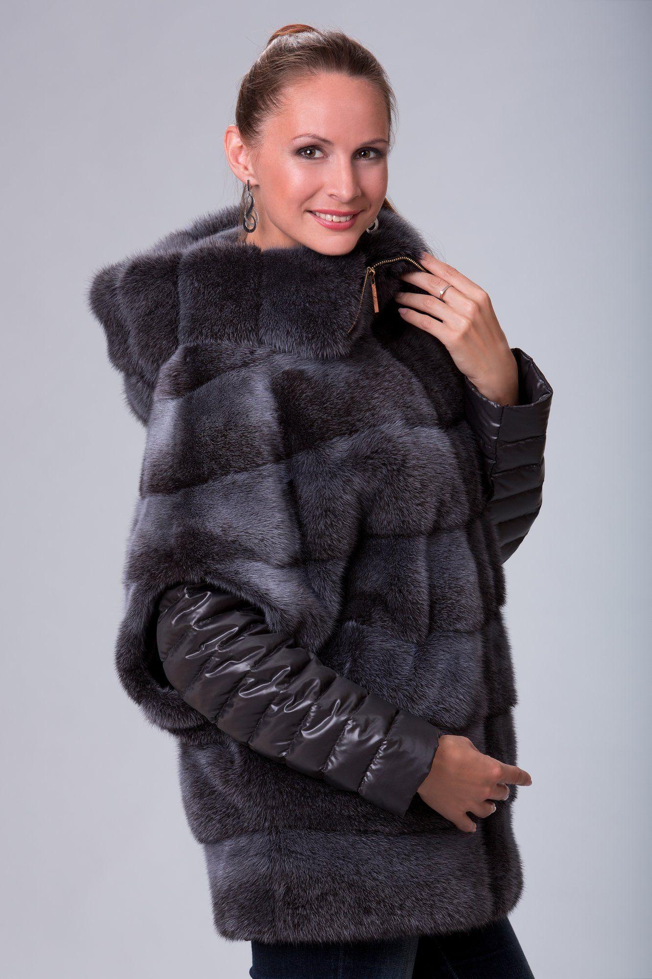 Шуба из норки фото