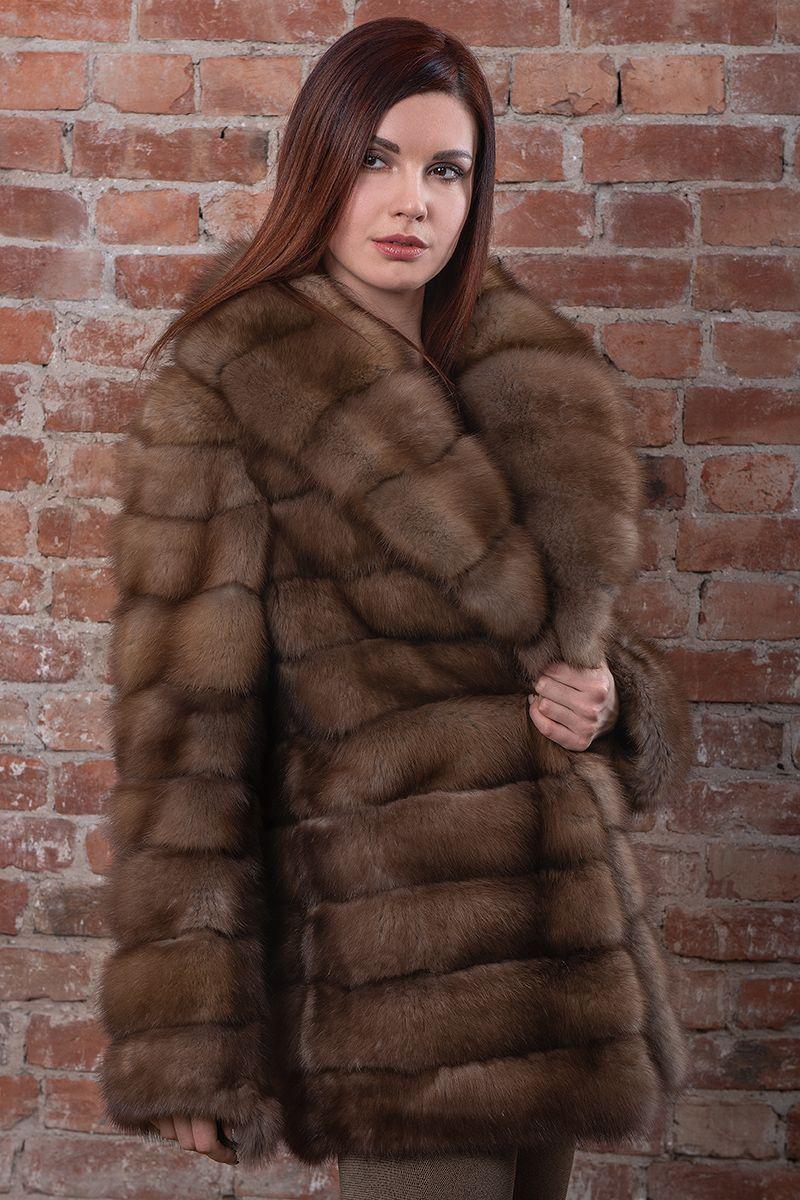 Куртка из куницы фото