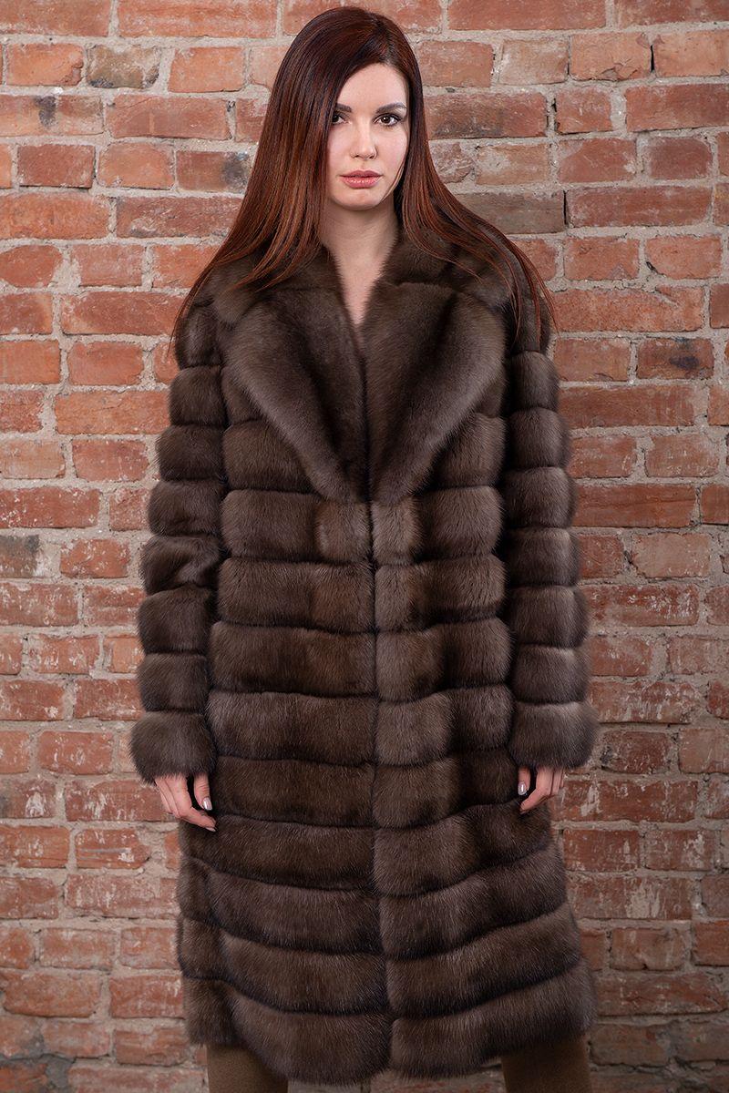 Шуба из меха баргузинского соболя фото