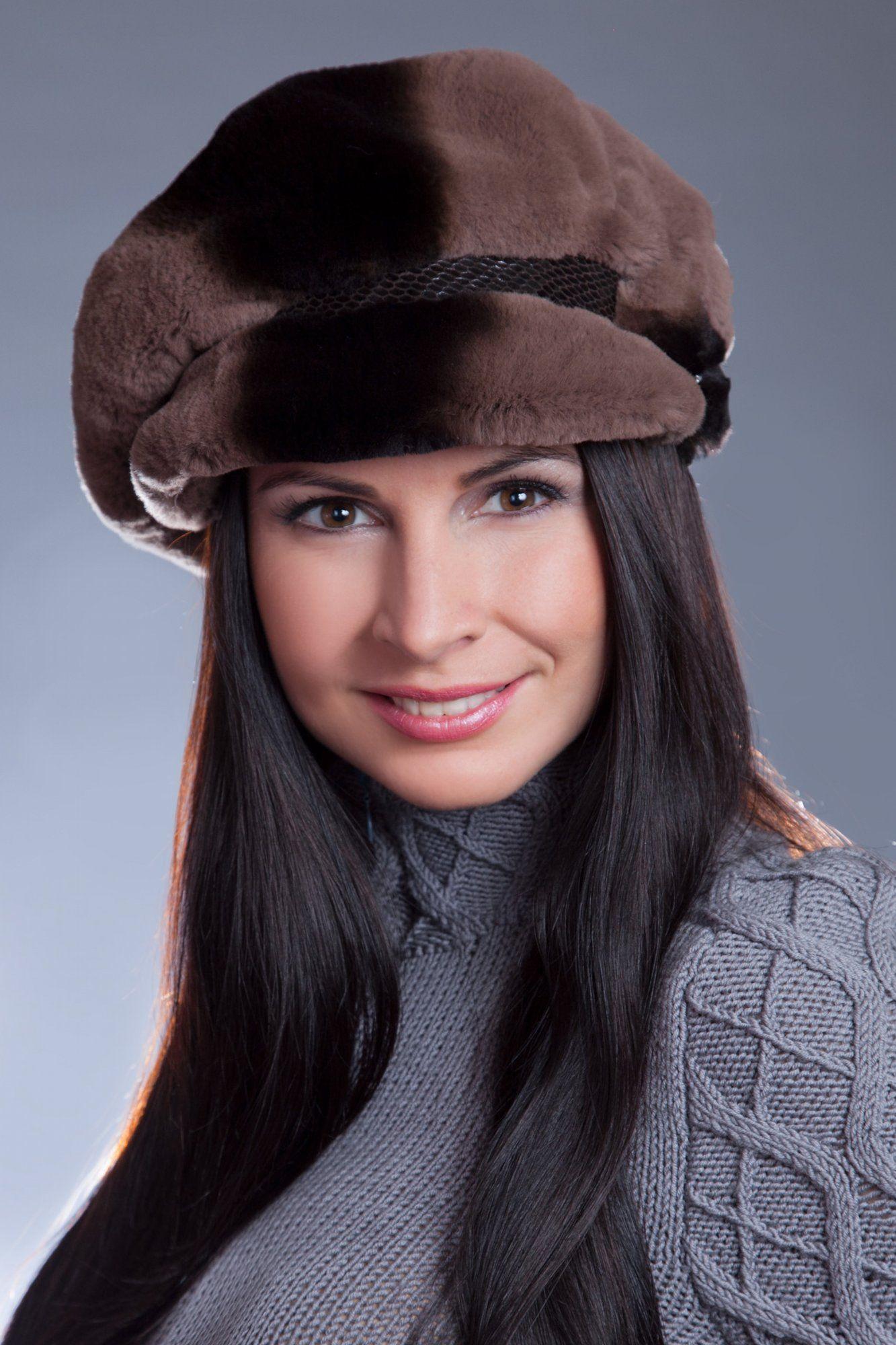 Головной убор из меха кролика фото