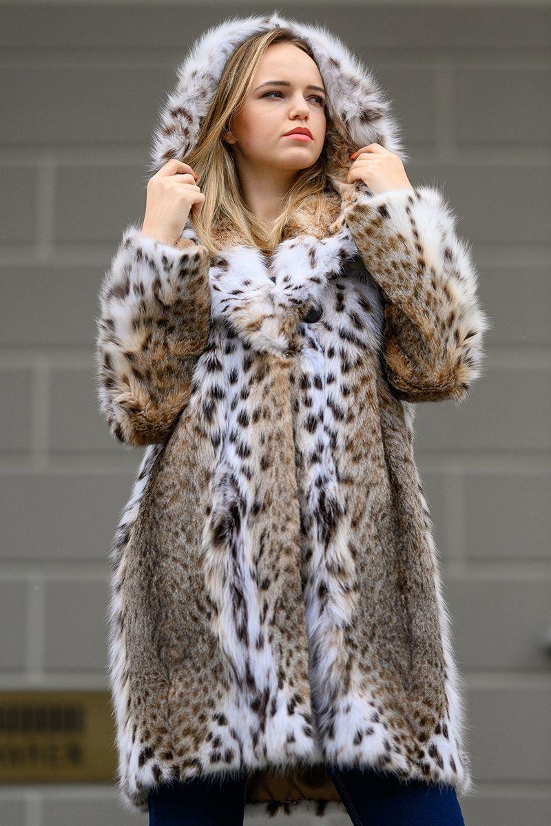 Шуба из рыси фото