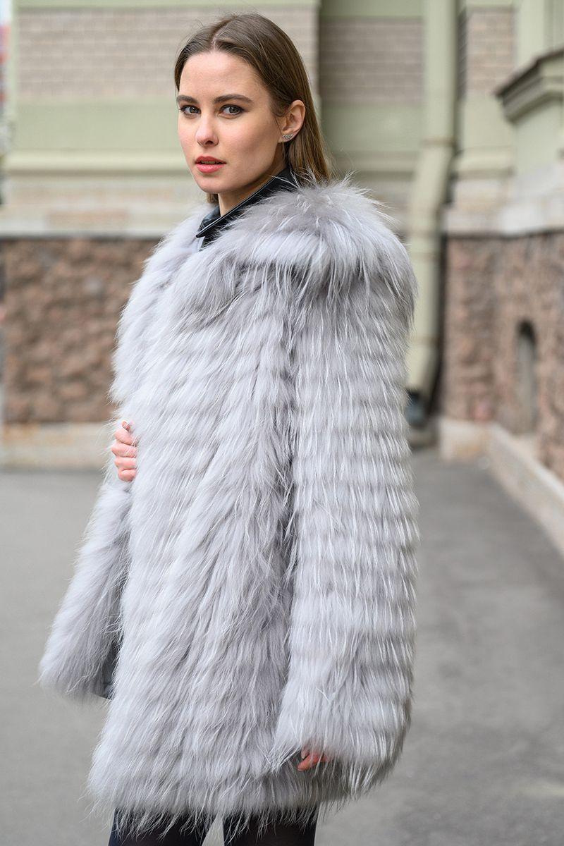 Шуба из лисы фото