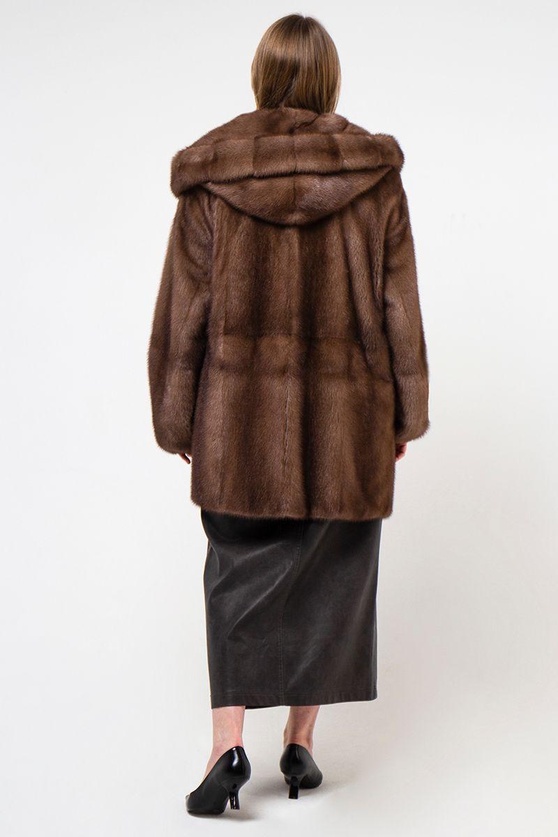 Шуба из норки фото