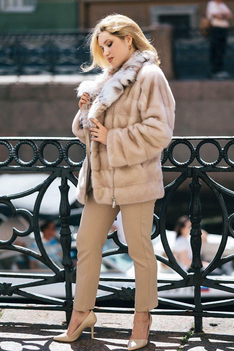 Норковая косуха с рысью фото