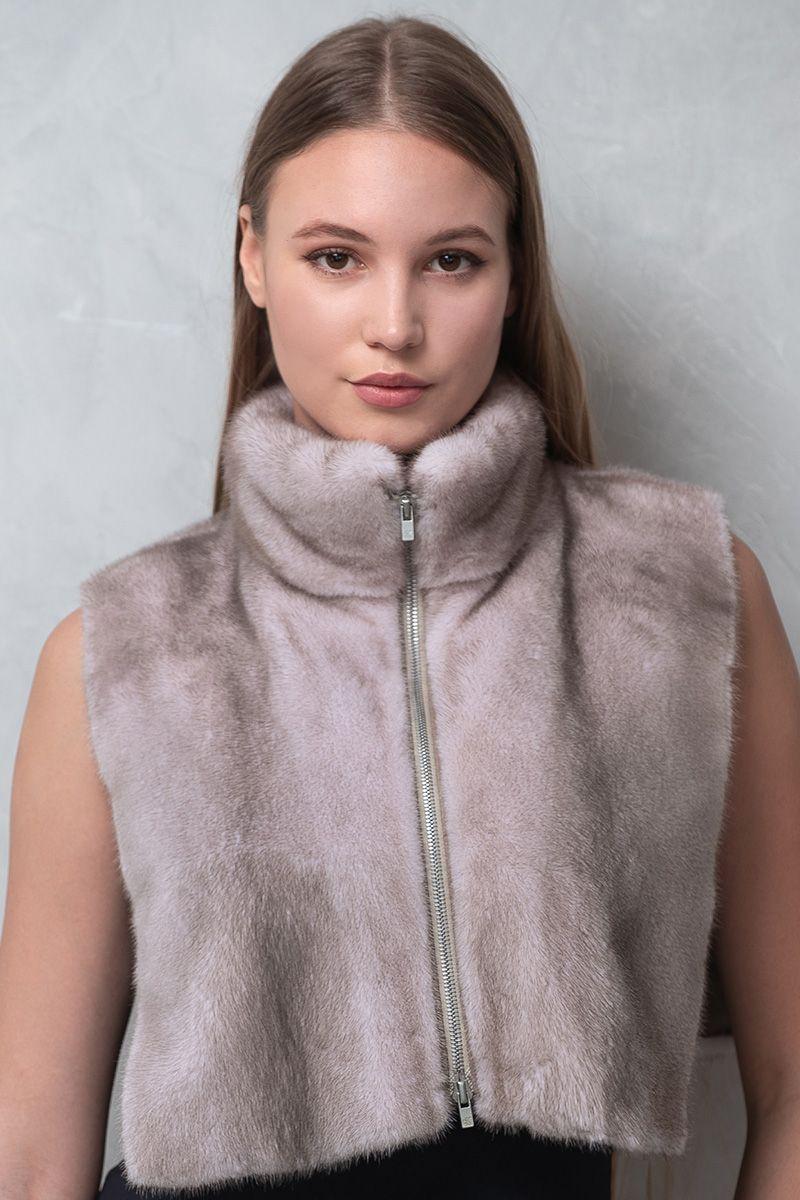 Манишка из норки фото