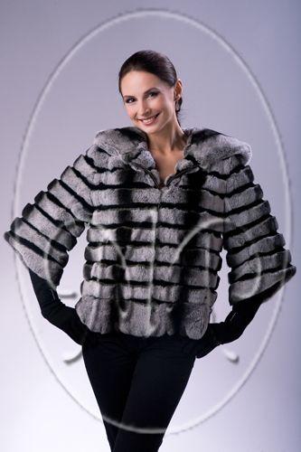 Куртка из шиншиллового кролика фото