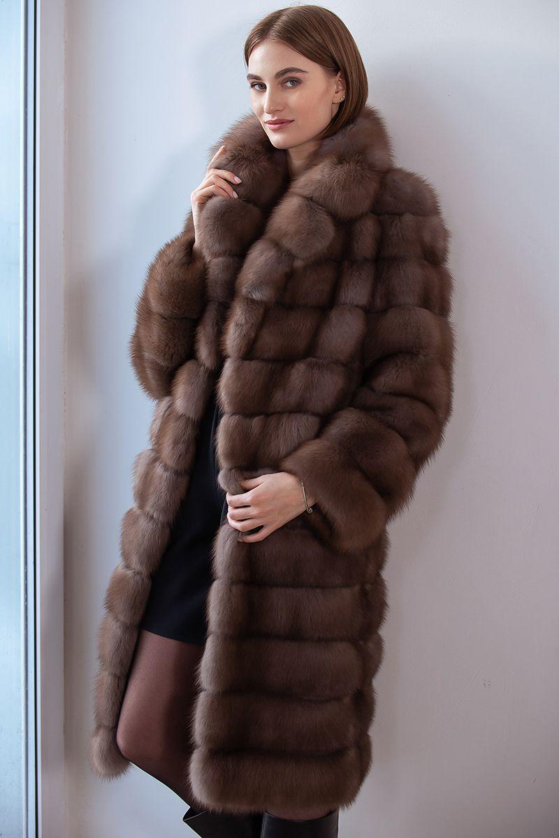 Шуба из  куницы фото