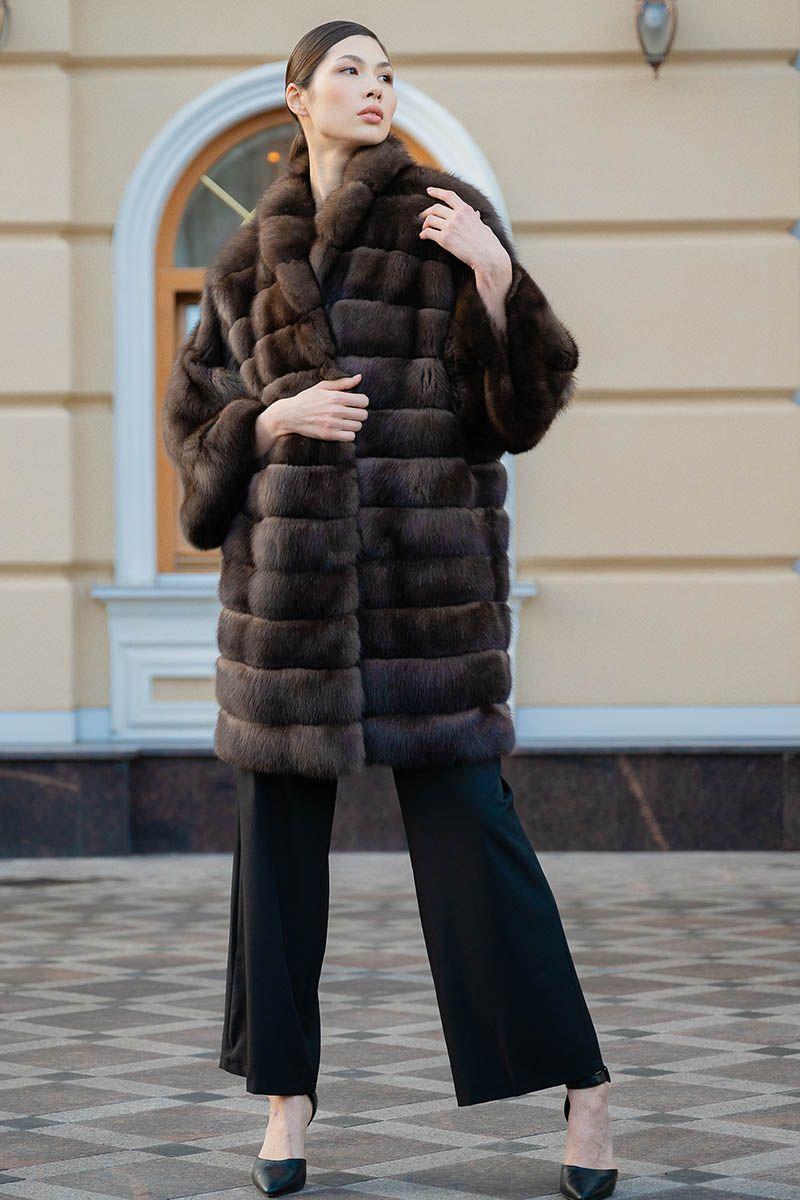 Шуба из баргузинского соболя фото