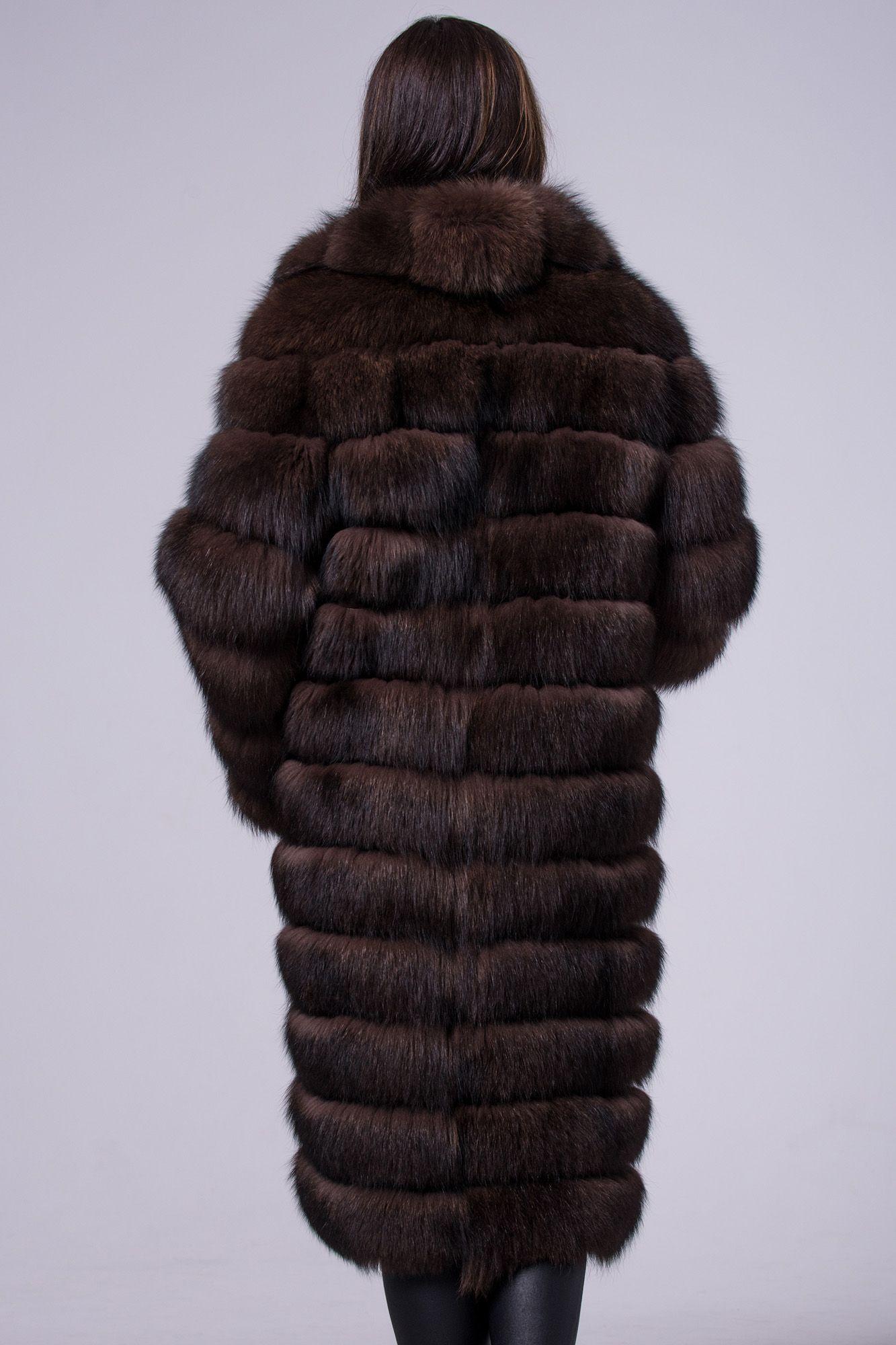 Шуба из песца фото