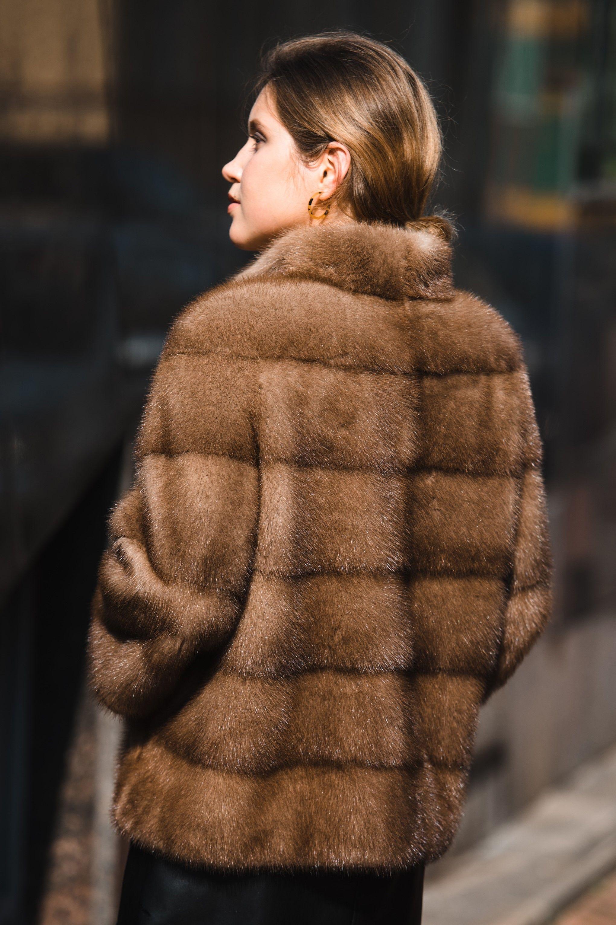 Куртка из меха норки фото