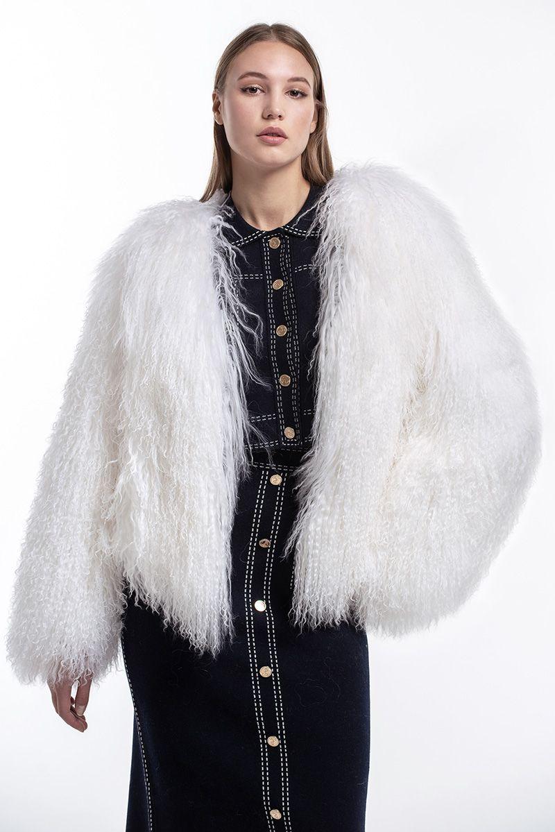 Шуба из ламы фото