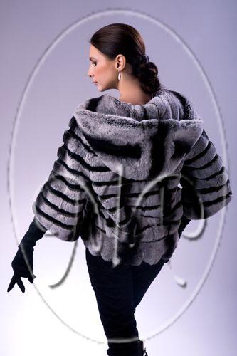 Куртка из шиншиллового кролика фото